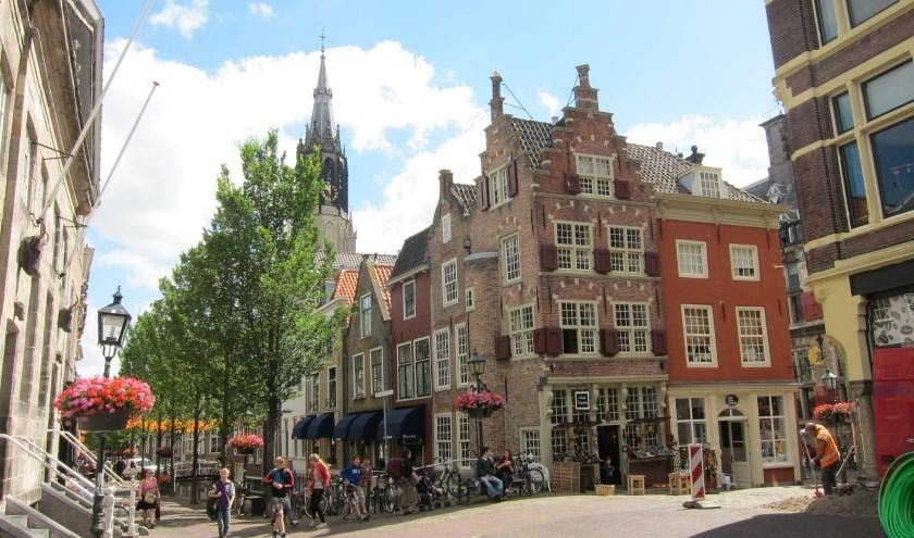 Straatbeeld van Delft